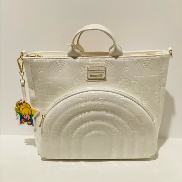 Loungefly Handbags - Loungefly x Rainbow Brite Iridescent Convertible Backpack & Tote Crossbody Bag